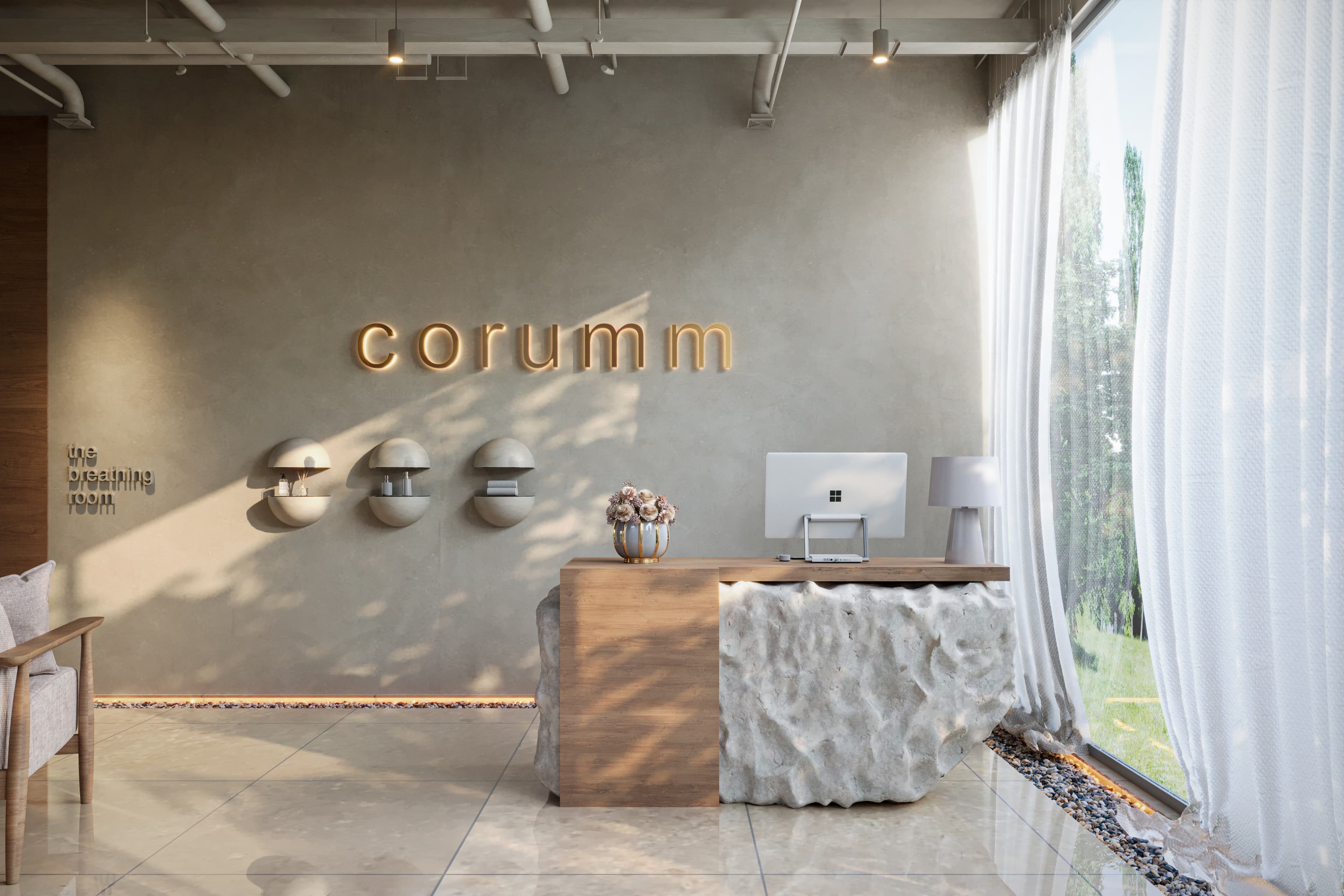 Corumm studio entrance